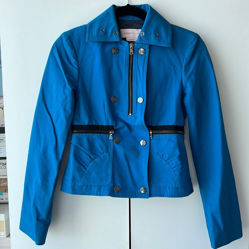 BCBG MaxAzria | Cobalt Blue Jacket with Zipper Details
